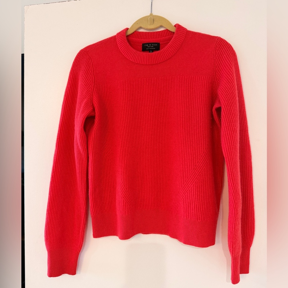 rag & bone Coral Pink 100% Cashmere Sweater